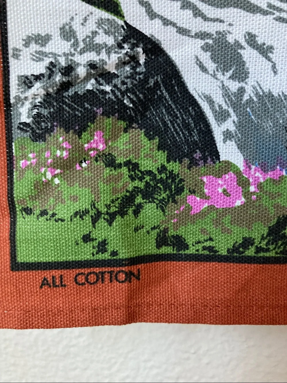 NWT Retro Highland cattle Glen Appin Scotland Scottish Tea Towel Farmhouse